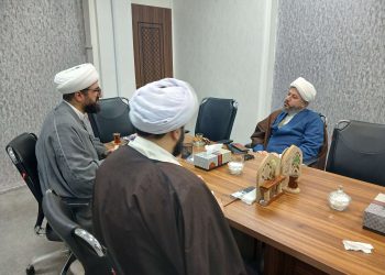 دیدار مدیر مؤسسه ثاقب با رئیس اداره اوقاف گیلان