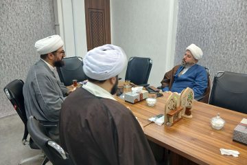 دیدار مدیر مؤسسه ثاقب با رئیس اداره اوقاف گیلان